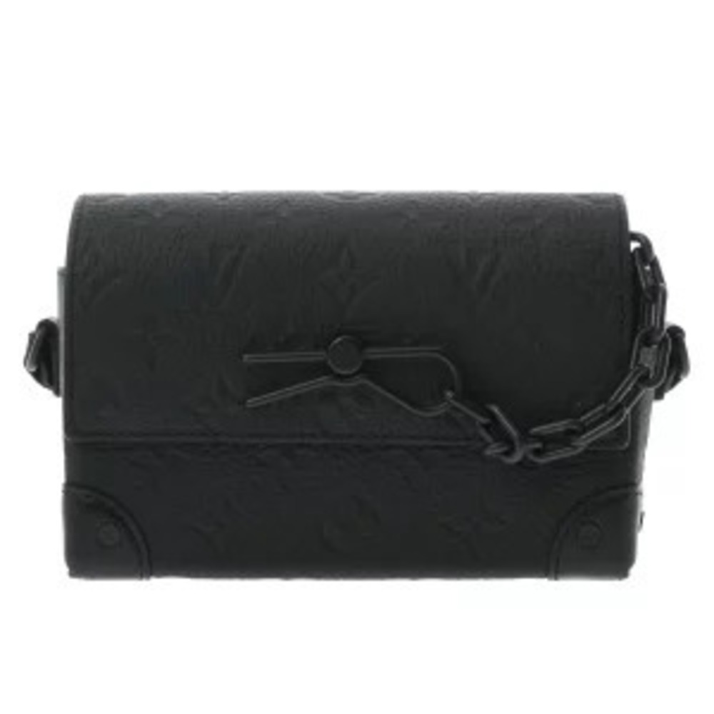 Louis Vuitton Steamer Wearable Wallet Noir Black Taurillon Leather Shoulder Bag